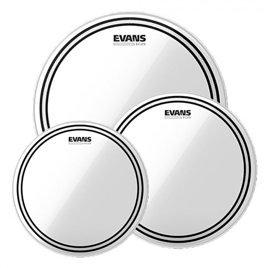 Evans EC2 Tompack, Clear, Rock (10